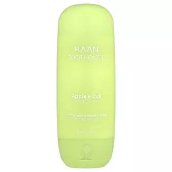 Haan, Зубная паста, «Яблоко в день», зеленое яблоко и мята, 1,86 жидких унций (55 мл)