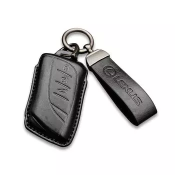 [Хаап-ир] Чехол для ключа Lexus, Крышка для ключа, Натуральная кожа, Роскошный Lexus LS UX250h UX200 NX350