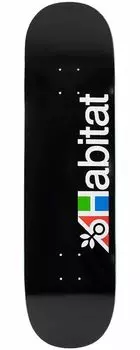 HABITAT Skateboard Deck TRANSIT LOGO BLACK x Skateboard (8.25 31.87) чёрный