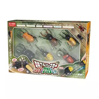 HAC Crash Pull Back Car Kabuto Stag Beetle Set W4 xx 4669 & D11.5 H3.5cm (Жук-Геркулес)