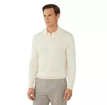 Hackett Denim Knit поло с длинными рукавами M