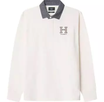 Hackett Heritage Rugby поло с длинными рукавами M