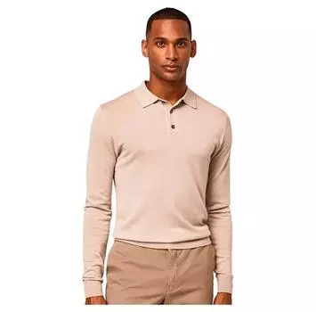 Hackett Merino Silk поло с длинными рукавами M
