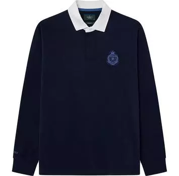 Hackett Rugby поло с длинными рукавами M