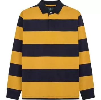 Hackett Rugby поло с длинными рукавами M