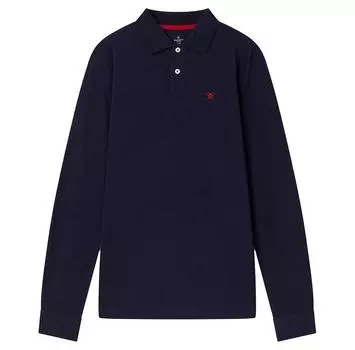 Hackett Slim Fit Logo поло с длинными рукавами M