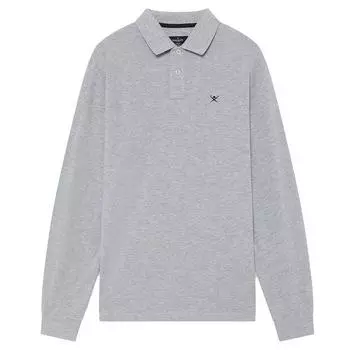 Hackett Slim Fit Logo поло с длинными рукавами M