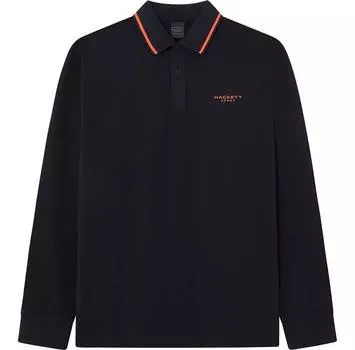 Hackett Tipped поло с длинными рукавами 3XL