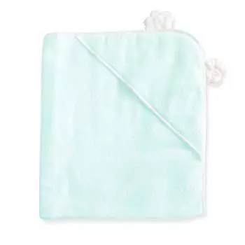 HACOON Полотенце-пеленка с капюшоном, синяя (с капюшоном) синий