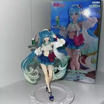 Хацунэ Мику Дыня Сода Фигурка Красивая Девушка Фурью