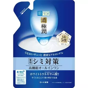 Hada Labo Dark Gokujun Whitening Perfect Gel Лекарственное средство от пятен Белая транексамовая кислота x 2 Витамины Refill [квази-лекарство] Все в одном