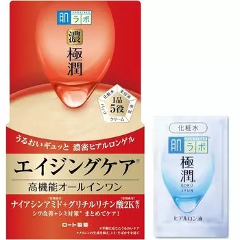 Hada Labo Gokujun Hari Perfect Gel 100 г пакетика Gokujun в комплекте + [Квазипрепарат] [Продукт]