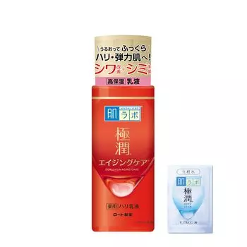 Hada Labo Gokujun Medicated Firming Emulsion 140 мл Gokujun Sache Included + [Квази-лекарство] [Продукт]