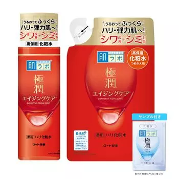 Hada Labo Gokujun Medicated Firming Lotion Body Refill Set Gokujun Sache Included + + [Квази-лекарство]