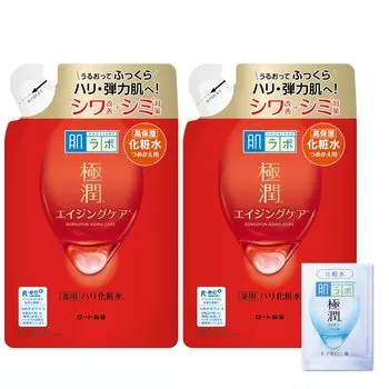 Hada Labo Gokujun Medicated Firming Lotion Refill 170 мл x 2 Set Gokujun Sache Included + [Квази-лекарство] [Продукт]