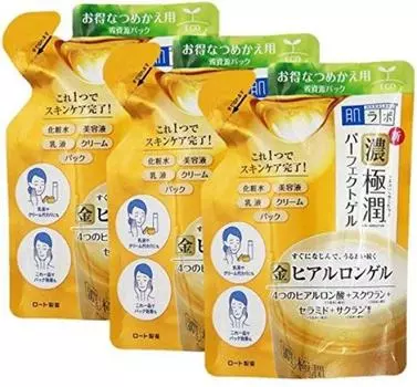 Hada Labo Gokujun Perfect Gel Refill 80 г (Рото Фармасьютикал) (Набор 3)