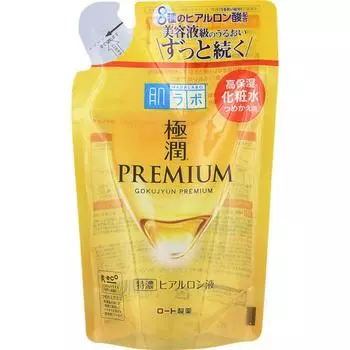Hada Labo Gokujun Premium Гиалуроновая жидкость Сменный блок 170 мл