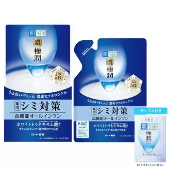 Hada Labo Gokujun Whitening Perfect Gel 100 г Сменный блок 80 г Gokujun Sache Included & + [Товар]
