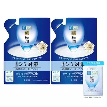Hada Labo Gokujun Whitening Perfect Gel Refill 80 г x 2 комплекта Gokujun Sache Included Без запаха + [Товар]