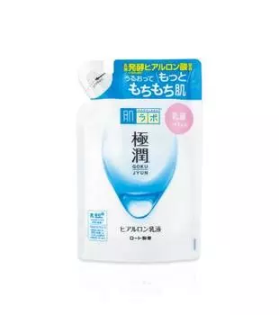 HADA LABO Gokujyun Hyaluron Milky Lotion гиалуроновая увлажняющая эмульсия, 140 мл. - Сменный блок, 140 мл