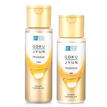 Hada Labo Gokujyun Премиум Лосьон 170мл + Молочко 140мл набор, 1 комплект Популярная корейская косметика