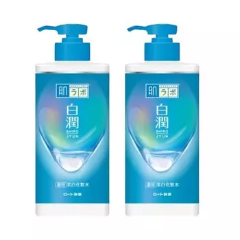 Hada Labo Hakujun Лечебный отбеливающий лосьон Обычный тип Большая емкость дозатор 400 мл Без парабенов Churumochi Дозатор Уход за кожей Отбеливание [Набор 2] чистый