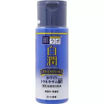Hada Labo Hakujun Premium Medicated Penetrating Whitening Emulsion White Tranexamic Acid x Vitamin C 140 мл [квази-лекарство]