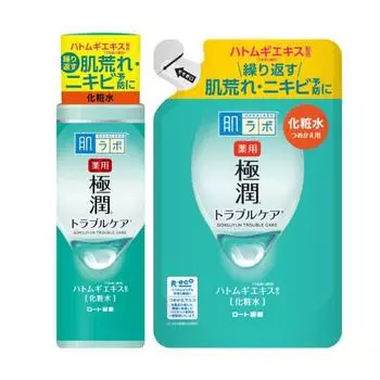 Hada labo medicated gokujun trouble care 170ml & refill 170ml [quasi-drug]