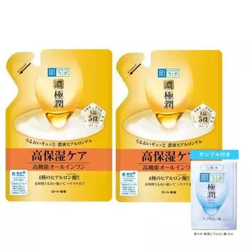 Hada Labo Nougokujun All-in-one Perfect Gel Refill 80g x 2 piece set + Gokujun sachet included