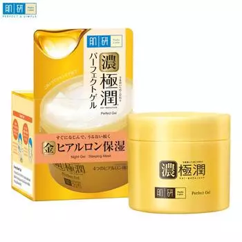 Hada Labo Perfect Gel, Ночной гель, Ночная маска, 14 г/80 г 14 g