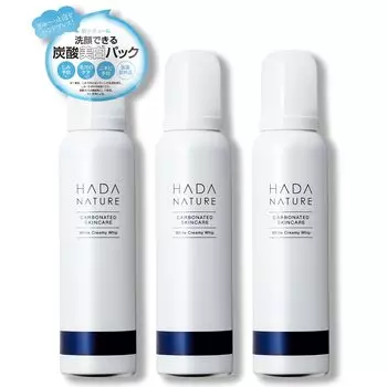 Hada Nature White Creamy Whip лечение темных пятен и пятен с помощью газированного очищающего средства для лица. Стоимость примерно 3 «Тщательная пена» (Лицо