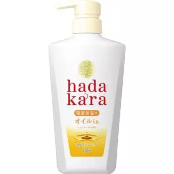 Hadakara body soap liquid pure rose scent 480ml oil-in type body soap
