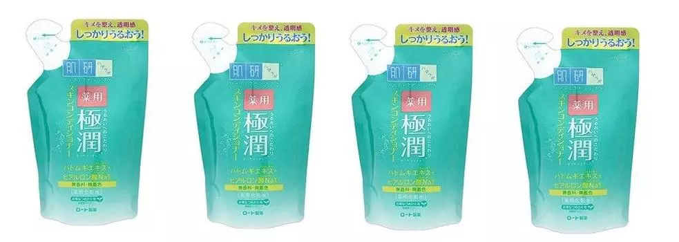 Hadaken Medicated Gokujun Skin Conditioner Refill 170mL x 4 pieces [Bulk purchase] [Quasi-drug]