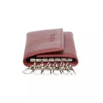 Hadet Брелок из Натуральной Кожи Бордовый Красный