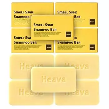 Haeba Smellssak Shampoo Bar Head Odor Removal Oily Scalp Shampoo Soap Solid Shampoo, 5 упаковок, 81 г