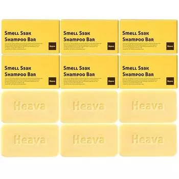 Haeba Smellssak Shampoo Bar Head Odor Removal Oily Scalp Shampoo Soap Solid Shampoo, 6 packs, 81g
