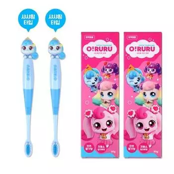 Haeho Catch Tiniping Oruru Детская фигурка Tiniping Зубная щетка + зубная паста, популярный персонаж в Корее