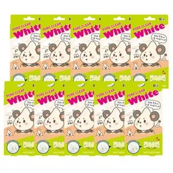 Haerin White Nose Pack, 8 упаковок, 10 штук