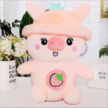Haesol Animal Kingdom Character Large Body Pillow Mochi Sleeping Attachment Doll, Pink Pig, корейские детские товары