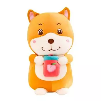 Haesol Juice Puppy Sleeping, кукла-прикрепляемый персонаж, оранжевый сиба-ину, корейские детские товары