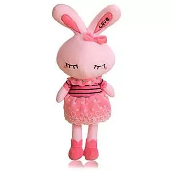 Haesol Love Rabbit Большая подушка для тела, насадка для спящей куклы, розовая, корейские детские товары