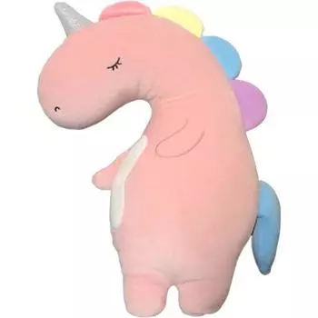 Haesol Silly Animal Attachment Sleeping Character Doll Unicorn, розовый, корейские детские товары