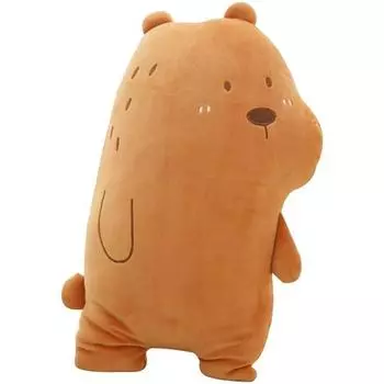 Haesol Silly Animal Attachment Sleeping Character Мягкая игрушка медведь, коричневый, корейские детские товары