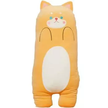 Haesol Silly Animal Attachment Sleeping Character Мягкая игрушка Сиба-ину, желтая, корейские детские товары