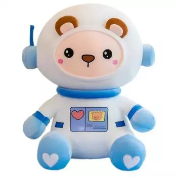 Haesol Space Suit Bear Character Large Body Pillow Mochi Sleeping Doll, Blue, корейские детские товары
