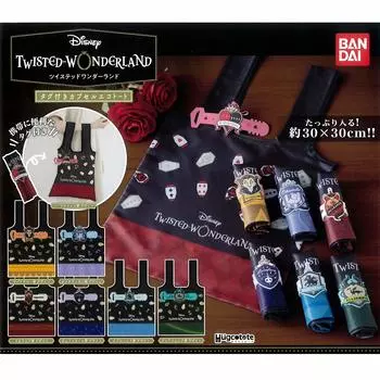 Hagcotto Disney Twisted Wonderland Capsule Eco Tote с биркой Все 7 типов Gacha Gacha [Полная комплектация]