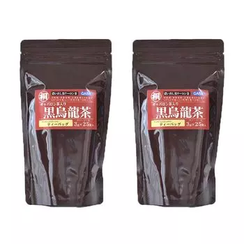 Hagiri Black Oolong Tea with Gabaron Tea Great Value Set of 2 x x 2 bottles (3g 25)