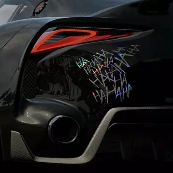 HaHaHa Джокер автомобильная наклейка забавная наклейка на шлем мотоциклетные светоотражающие наклейки наклейки для ноутбука и телефона для блока царапин/окна 15x15CM