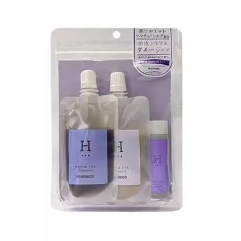 Hahonico Happy Life Hemasilk Experience Set treatment scalp lotion [Shampoo 50ml, 50g, 20ml]