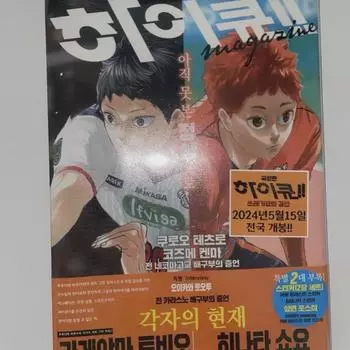 Haikyu 2024 Magazine Hinata Kageyama Pre-order Benefit Appendix Poster Sticker